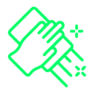 Green Icons Simplify Increase Floor Cleaning